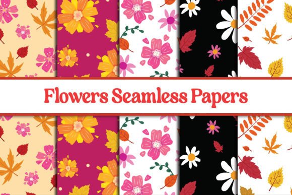Floral Seamless Pattern Digital Papers