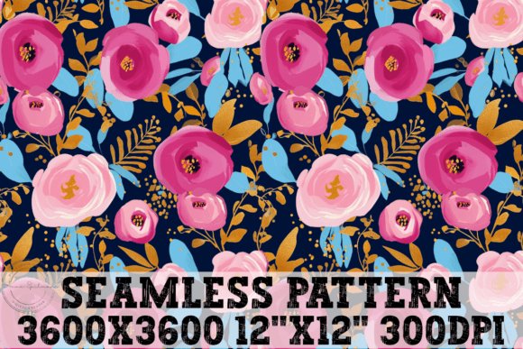 Funky Floral Seamless Pattern