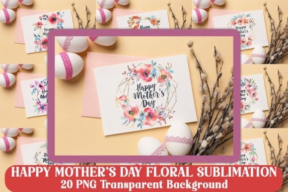 Happy Mother's Day Floral Sublimation Bundle