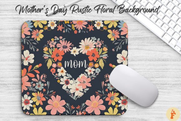 Mother’s Day Rustic Floral Background