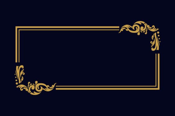 Vintage Pattern Border Floral Decoration